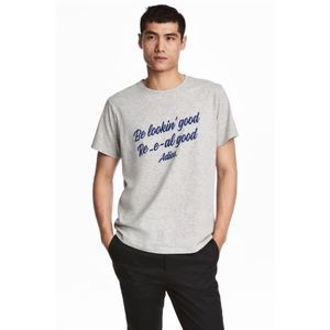 Flock print T- shirt